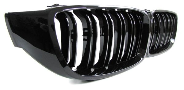 BMW 4 Serie grill glans zwart