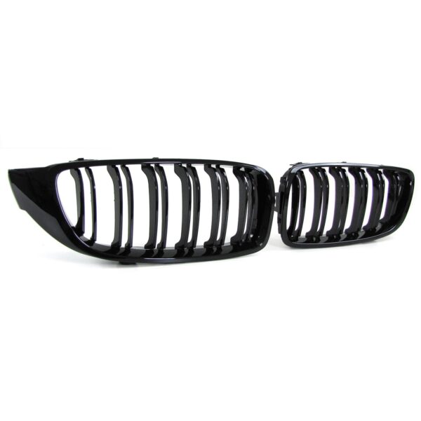 BMW 4 Serie grill glans zwart